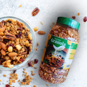 Home granola weight management cereal and vital cereal for cholesterol level reduction
