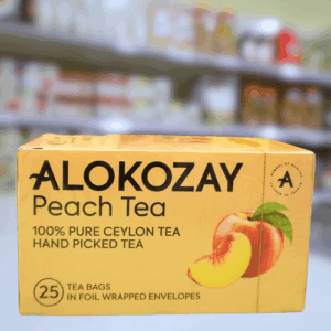 Alokozay Peach Infused Black Tea – Fruity, Aromatic & Energizing Drink