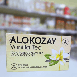 Alokozay Vanilla Infused Tea – Premium Ceylon Black Tea for Calm & Comfort - 25 Bags