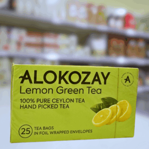 Alokozay Green Tea with Lemon – Natural Cleansing & Hydration Support -25 Bags